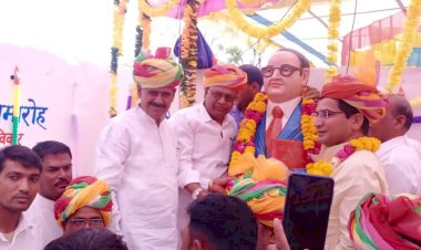 गांव टोडी में डॉ भीमराव अंबेडकर की प्रतिमा का किया अनावरण