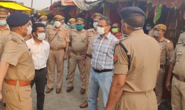 कल से शुरू हो रहे चैत्र नवरात्रि के मद्देनजर एडीजी ने किया निरीक्षण