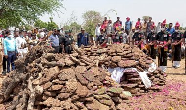 बाइक व बोलेरो की भिडन्त में सूबेदार दम्पत्ति की मौत, सैन्य सम्मान से हुआ अन्तिम संस्कार