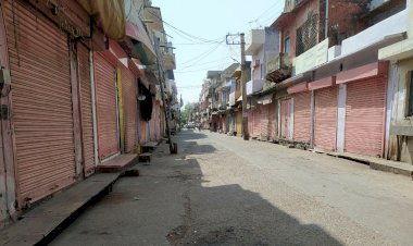 प्रशासन के आदेशानुसार संपूर्ण रूप से  बंद रहा राजगढ़ कस्बे का बाजार