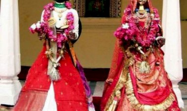 गणगौर की पूजा कर महिलाओं ने की पति की दीर्घायु और परिवार की खुशहाली की कामना