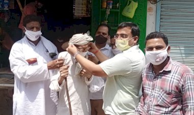 कोरोना की नई गाइडलाइन की पालना के लिए लोगों को किया जागरूक