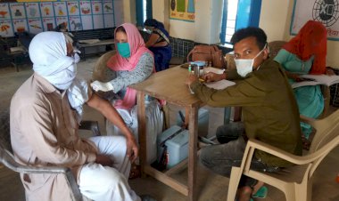 बर्डोद सैक्ट्रर में 350 लोगो को लगाई कोरोना वैक्सीन