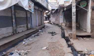 सरकार द्वारा वीकेंड कर्फ्यू के पहले दिन शनिवार को उपखंड क्षेत्र में शनिवार को पसरा रहा सन्नाटा