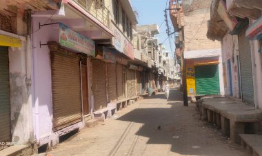 लक्ष्मणगढ़ कस्बे में कर्फ्यू में मिले लॉकडाउन जैसे हालात, आवश्यक वस्तु  खाद्य सामग्री दूध सब्जी इत्यादि के लिए, आमजन को होना पड़ा परेशान
