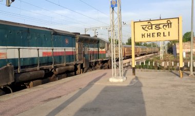 खेरली कस्बे में बांदीकुई- आगरा पेसेंजर ट्रेन का संचालन मेंटिनेस के चलते रविवार को रहेगा बंद