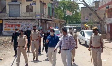 बर्डोद में कोराना गाइडलाइन का उल्लंघन, प्रशासनिक अधिकारियों ने किया फ्लैग मार्च