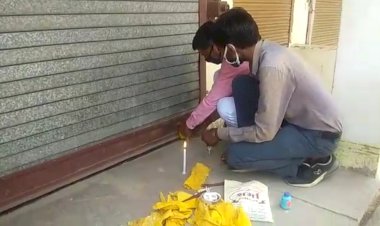 गाइडलाइन की अवहेलना करने पर दो दुकानों को 3 दिन के लिए किया सीज