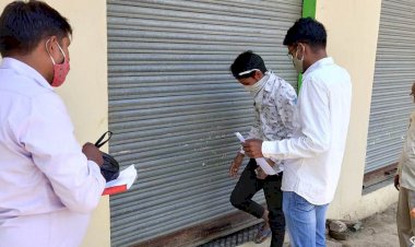 बढ़ते कोरोना संक्रमण को लेकर पहाड़ी प्रशासन हुआ सख्त, दुकाने की सीज विधालय संचालक भागे