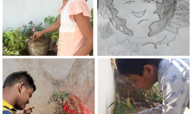 दिव्यांग बच्चों ने दिया पृथ्वी संरक्षण का संदेश