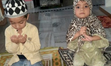 रमजान शरीफ के पवित्र इबादत वाले महीने नन्हे भाई बहन ने रखा रोजा