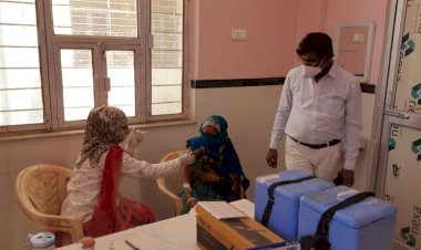 कोशीथल क्षेत्र में कोरोना वैक्सीनेशन जारी, कोविड नियमो की गई पालना