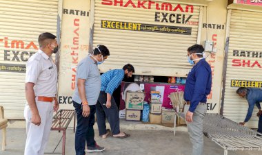 कोविड नियमों के उल्लंघन पर 6 किराना दुकान व शराब गोदाम सीज, दुकानदारों व शराब माफिया में मचा हड़कंप