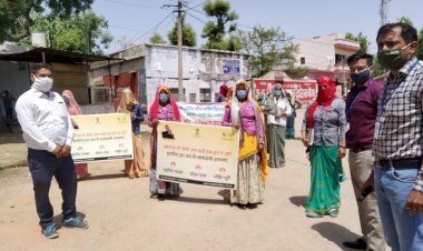 राजीविका समूह सदस्यो द्वारा कोविड-19 जागरुकता रैली निकाली