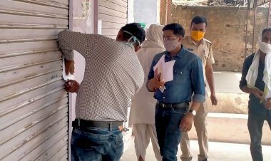कोविड नियमो के उल्लंघन पर चार दुकाने सीज