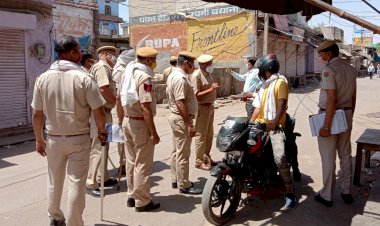 कोविड नियमो का उल्लंघन करने वालों के विरूद्ध पुलिस ने दिखाई सख्ती, 109 लोगो के काटे चालान