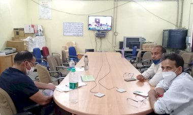 यूडीएच मंत्री ने वर्चुअल बैठक में नपा चेयरमैनो को कोविड-19 को लेकर दिए दिशा निर्देश