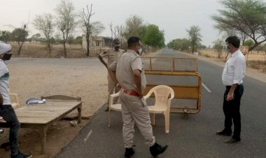 बीडीओ ने चैक पाेस्टाे का निरीक्षण कर काटे चालान