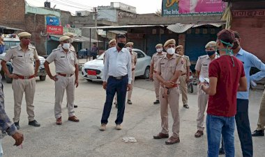 खेरली नगरपालिका ने बिना मास्क व बेवजाह घुम रहे लोगो के चालान काट वसूला 2700 रुपये जुर्माना