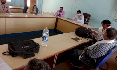 बीडीओ की अध्यक्षता मे 25 ग्राम पंचायताे की समीक्षात्मक बैठक हुई आयाेजित