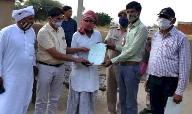 बढ़ते कोरोना संक्रामण को देख ग्रामीणो ने टाली शादी, प्रशासन ने सौपा धन्यवाद पत्र