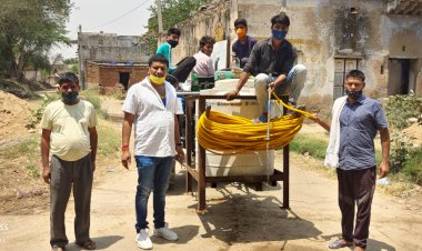 कोरोना वैशविक महामारी को लेकर सजग सरपंच वीरू पंडित व सचिव मुकेश जाटव