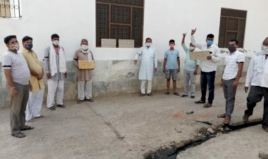 पश्चिम बंगाल में हमले के विरोध मे भाजपा कार्यकर्ताओ ने काली पट्टी बांधकर किया विराेध प्रकट