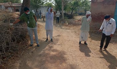 विकास अधिकारी ने गावं रामगढ़ में समझाइश कर सड़क निर्माण कार्य शुरु कराया