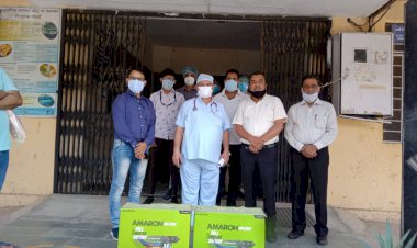 मदद को बढ़े हाथ, कोरोना मरीजों की सुविधाओं के लिए दो इन्वर्टर बैटरी की भेंट