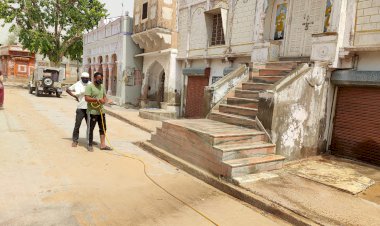 मनाना में सोडियम हाइपोक्लोराइड का किया गया छिड़काव