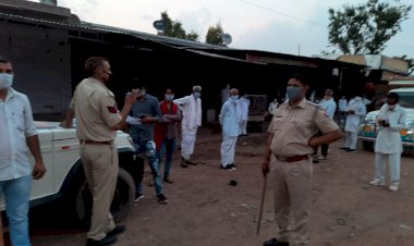 कोविड-19 गाइडलाइन का उल्लंघन करने पर सीआई कमलसिह के नेतृत्व में हुई सख्त कार्यवाही