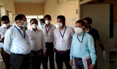 जिला कलेक्टर ने किया सीएचसी का निरीक्षण