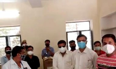 राष्ट्रीय सचिव गुर्जर ने ऑक्सीजन कॉन्सट्रक्टर मशीन का किया ऑनलाइन शुभारंभ