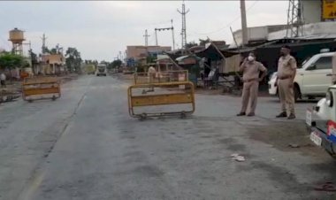 लॉकडाउन की पालना के लिए बेवजह घूमने वालों पर पुलिस ने दिखाई सख्ती