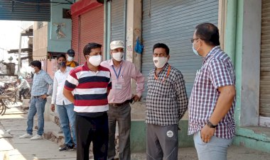 लॉकडाउन में नियमो का उल्लंघन करने पर नगर प्रशासन की कार्यवाही, 6 दुकाने सीज