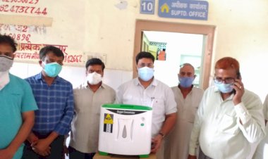 अपना घर आश्रम भरतपुर ने ड़ीग सीएचसी को उपलव्ध कराए दो ऑक्सीजन कंसटेटर