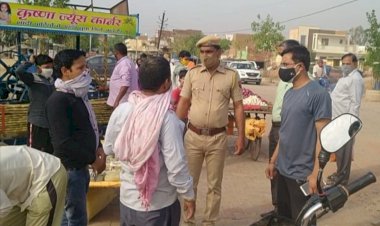 पुलिस ने संपूर्ण लॉकडाउन का उल्लंघन करने पर 35 वाहन किए जप्त, 108  वाहन चालकों के काटे चालान