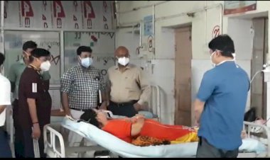 नगर निगम आयुक्त ने लिया डीग सीएचसी पर उपलब्ध  कोविड चिकित्सा सुविधाओं का जायजा