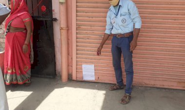 सम्पूर्ण लॉक डाउन की पालना नहीं करने पर  तहसीलदार ने आठ दुकानों को किया सील