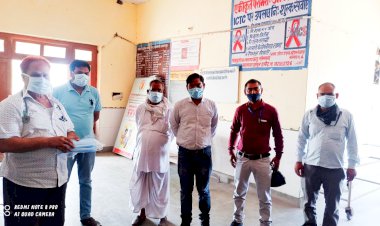 लक्ष्मणगढ़ के सामुदायिक स्वास्थ्य केंद्र पर फल मास्क वितरण कर मनाया अंतर्राष्ट्रीय नर्सेज दिवस