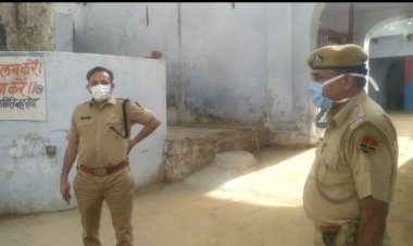 भिवाड़ी पुलिस अधीक्षक पहुंचे बानसूर, क्षेत्र का किया दौरा