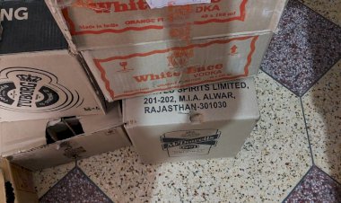 खेडली मे शराब के 336 पव्बे व 12 बीयर की जब्त, एक गिरफ्तार