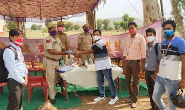 कोरोना योद्धाओं का किया सम्मान