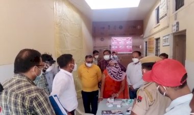 अतिरिक्त जिला कलेक्टर ने नगर सीएचसी पर बने कोविड-19 वार्ड का किया निरीक्षण