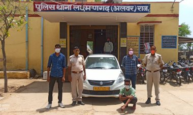 दो लाख रुपये की फिरौती के लिए पुलिसकर्मी बन कर नाबालिक का अपहरण करने का आरोपी गिरफ्तार