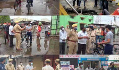 एक बार फिर साइकिल पर निकले भीलवाड़ा जिला कलेक्टर, शहर का लिया जायजा