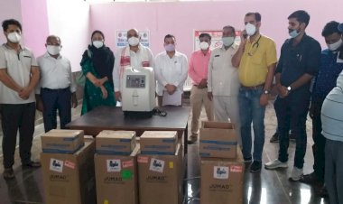 नगर परिषद ने 5 ऑक्सीजन मशीनें की भेंट, मकराना में जल्द स्थापित होगा ऑक्सीजन प्लांट