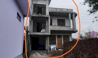 नगर पालिका चेयर में कानून ताक मे रखकर रातो रात मे बनाया भवन