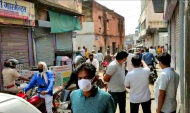 बानसूर के बाजारों में भीड़ हुई अनकंट्रोल, लगातार उड़ रही लॉकडाउन की धज्जियां