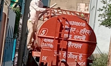 खैरथल के वार्ड नंबर 18  में 5 दिन से गहराया पेयजल संकट